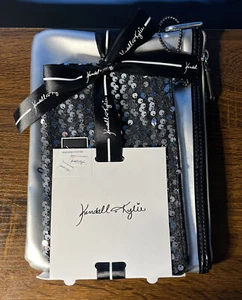 Kendall & Kylie Silver and Sequin Makeup Bag 2 Bags 7275 - Picture 1 of 2