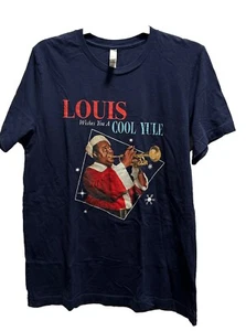 T-shirt Louis Armstrong grande adulto manica corta 100% cotone - Foto 1 di 4