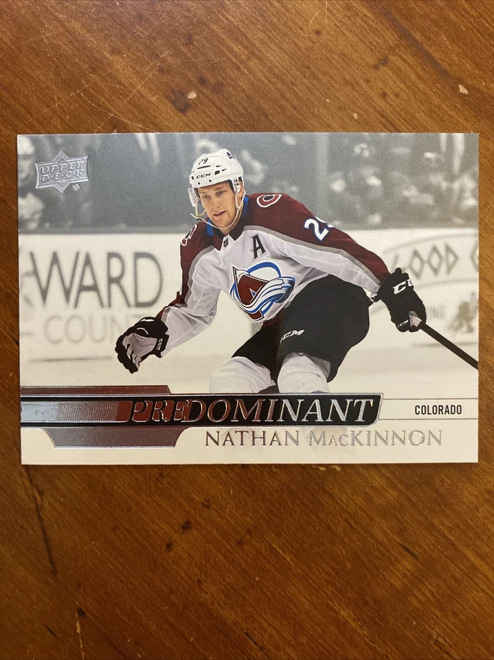 20-21 UD Series 1 Hockey Predominant PR-17 Nathan MacKinnon - Image 1 of 2