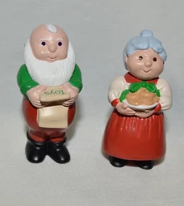 1989 Hallmark - Sr. y la Sra. Santa Claus - Feliz Navidad miniatura con etiqueta dorada - Imagen 1 de 1
