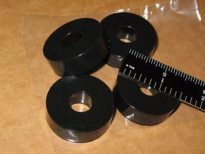 4 VIBRATION ISOLATION RING FEET 1.5" 38mm DIA .5"H 50D SORBOGEL TURNTABLE Q NS - Image 1 of 4