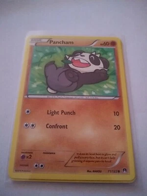 1x Pancham 71/122 Common Regular Pokemon XY Breakpoint Mint - Image 1 of 2