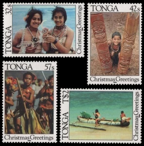 Tonga 1986 - Mi-Nr. 971-974 ** - MNH - Barcos / Barcos - Navidad / Navidad - Imagen 1 de 1
