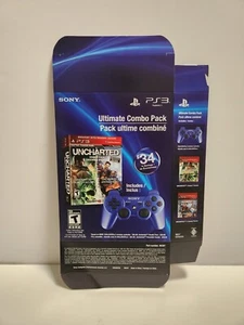 Uncharted Double Pack Ultimate Combo Pack Caja de Pantalla Promoción PS3 Playstation - Imagen 1 de 2