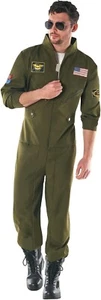 ✈ New AIR FORCE Flight Jump Suit Halloween Costume * Size MEDIUM Fighter Pilot ✈ - Picture 1 of 2