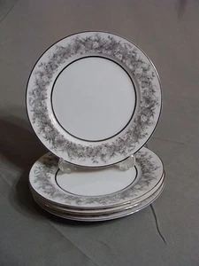 4 Sango 6 1/2" Bread Plates In The Florentine Pattern, Made In Japan - Picture 1 of 4