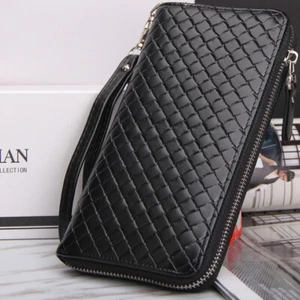 Men's Long Wallet Credit Card Holder Purse Large Capacity Leather Clutch Handbag - Picture 1 of 16