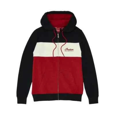 Indian Motorcycle Women's Script Logo Colorblock Hoodie, Red | 2865642 - Image 1 of 2