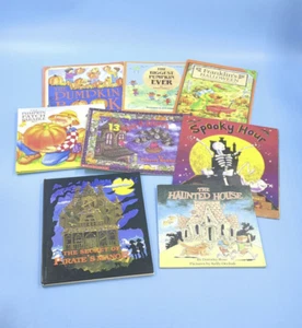 Halloween Buch Set mit Buch Puzzle Pumpkin Nights House Manor Spooky - 8 Bücher - Bild 1 von 12