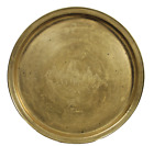 Korean Engraved Heavy Brass Tray Dated 1952 with name KIM JONG SUK ~ 2.15 kg/5lb
