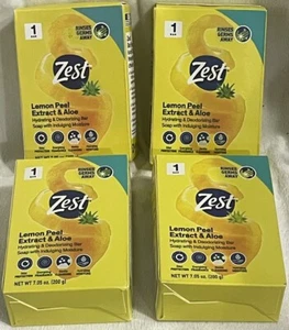 Menge 4 Schalen Zitronenschale Extrakt & Aloe feuchtigkeitsspendend großer Riegel 7,05 Unzen - Bild 1 von 3