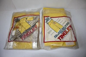 VINTAGE Tingley Series 2000 Waterproof Jacket & Bib Overall Yellow Sz 2XL NEW - Picture 1 of 4