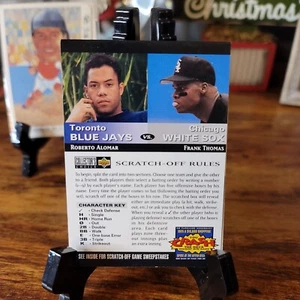 1994 COLLECTORS CHOICE BASEBALL YOU CRASH THE GAME ROBERTO ALOMAR / FRANK THOMAS - Picture 1 of 5