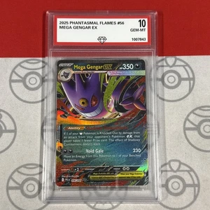 Graded 10 Mega Gengar 056/094 2025 Pokemon Phantasmal Flames 🔥 Promo GM10 PFL - Bild 1 von 2