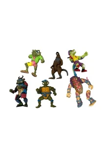 Vintage Teenage Mutant Ninja Turtles TMNT Villains Konvolut 6 Figuren 1990er Playmates - Bild 1 von 13
