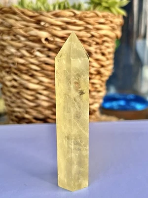 Citrin Obelisk | Kristall | Heilstein | Mineral | Chakra | Energie | 75 mm - Bild 1 von 4