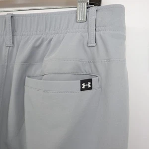 Mens Under Armour Golf Chino Pants Size 36 x 29L Grey Casual Stretch Performance - Picture 1 of 10