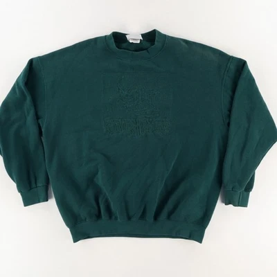 Винтажный Lee Sport Louisville Riverfrogs вышитая толстовка зеленый мужской XL - Изображение 1 из 4