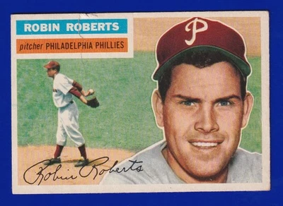 ROBIN ROBERTS phillies 1956 TOPPS #180  - Image 1 of 2