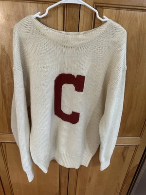 VARSITY ATHLETIC 1992 L 48” Vintage Wool Letterman “C” Cornell ? Sweater - Image 1 of 4