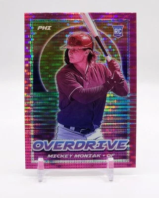 2021 Panini Chronicles Overdrive MICKEY MONIAK Pink Pulsar Prizm RC PHILLIES #10 - Image 1 of 2