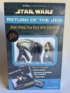 Star Wars Return of the Jedi Read Along Play Pack Cassette Book Figures Disney - Picture 1 of 7