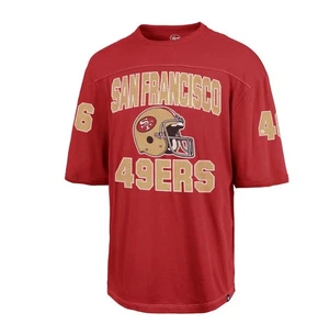 San Francisco '47 Brand 49ers Football Red Graphic T-Shirt Herren Gr. L - Neu mit Etikett - Bild 1 von 8