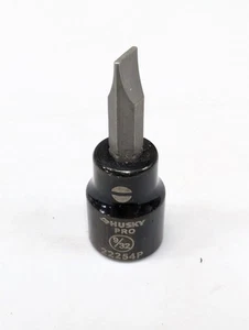 Husky Pro Black Chrome Socket 9/32" Wide 3/8" Drive Flat Screwdriver Bit 22254P - Bild 1 von 4