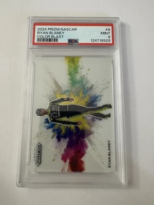 2024 Panini Prizm Ryan Blaney Color Blast SSP Case Hit PSA 9 - Image 1 of 2