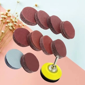  100 Stück Schleifpads Schleifscheiben Set für Bohrer mit Stützplatte - Bild 1 von 10