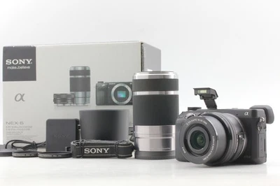 SC 1001 [Top MINT+++ in Box] Sony NEX-6 Digital Camera 16-50 55-210mm Lens JAPAN - Image 1 of 4