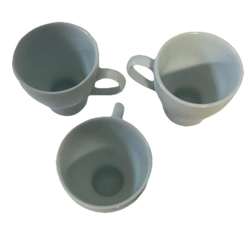 VTG Crate & Barrel White Espresso Demitasse Cup Mug. Size is 4 oz 3” Tall - Image 1 of 4