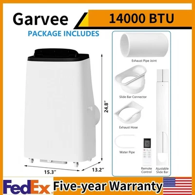 14000 BTU Portable Air Conditioner Cools Up to 750 Sq. Ft Remote Control AC Unit - Image 1 of 4