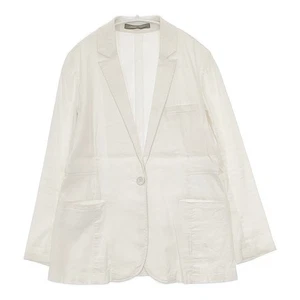 theory luxe DALEY CRUNCH Stretch 036204121 Linen Blend tailored jacket 5-082... - Picture 1 of 9
