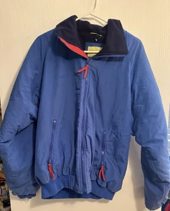 VINTAGE St Johns Bay Jacke Herren Large Tall blau Bomber Fleece gefüttert Mantel - Bild 1 von 4