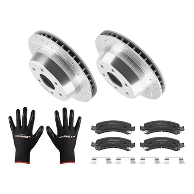 Juego de rotores de freno de disco trasero + pastillas de freno para Chevrolet Suburban 1500 2002-2006 Foto 1 de 4