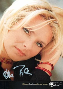 Uta Bresan ZDF Autogrammkarte Schlager Sängerin Moderatorin Dresden - Bild 1 von 2