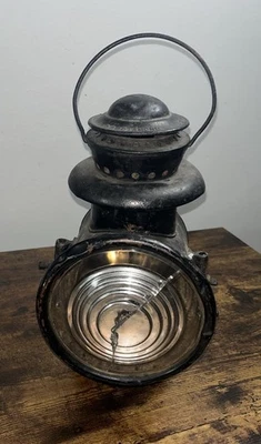 Vintage Antique CT Ham Diamond Rochester NY Carriage Car Auto Kerosene Lantern - Image 1 of 4