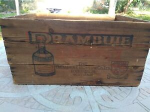 Drambuie Old Shipping Box Case Crate 14x18x9" Dated 1969 Tayler NY,NY