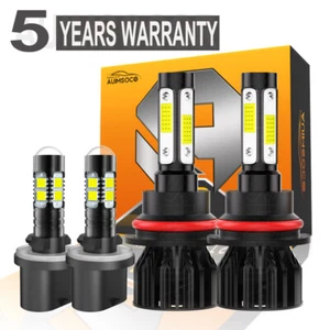 For Ford E-150 XL Van 3-Door 2002-2007 LED Headlight Fog Light Bulbs Xenon White - Picture 1 of 18