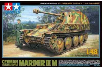 Tamiya 32568 German Tank Destroyer Marder III M Kit Montaggio 1/48 - Immagine 1 di 2