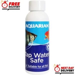 AQUARIAN TAP WATER SAFE, Aquarium Water Conditioner, 118 ml Bottle,White - Picture 1 of 7