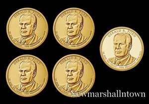 2016 P+D+S Gerald M. Ford Presidential Mint Proof Dollar Set ~ PD beide Pos A+B - Bild 1 von 4