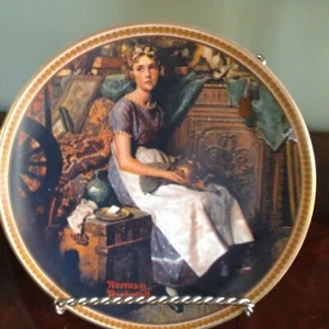 Norman Rockwell Dreaming in the Attic Plate Knowles Fine China #1220 W - Bild 1 von 3