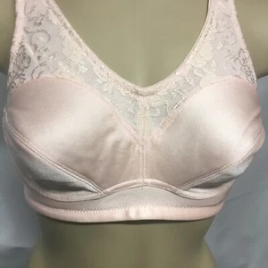 Reggiseno donna Breezies supporto orlo pizzo rosa 34B 45771 - Foto 1 di 3