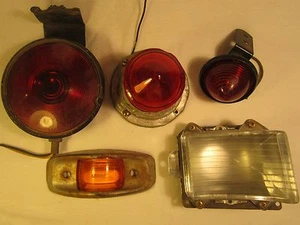 Lote de LENTES de colección de luces automotrices rojo ámbar transparente [N20a3] - Imagen 1 de 6