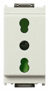 VIMAR IDEA 16203.B Originale PRESA 2P+T 16A B BIPASSO PI7/11 BIANCO 10/16A - Foto 1 di 1