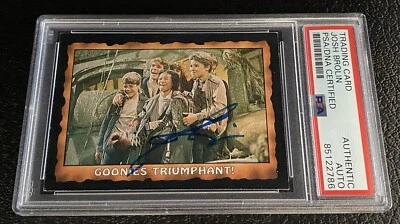 1985 Topps The Goonies Josh Brolin PSA Authentic Auto Signed Card #67 DNA Rookie - Image 1 of 3