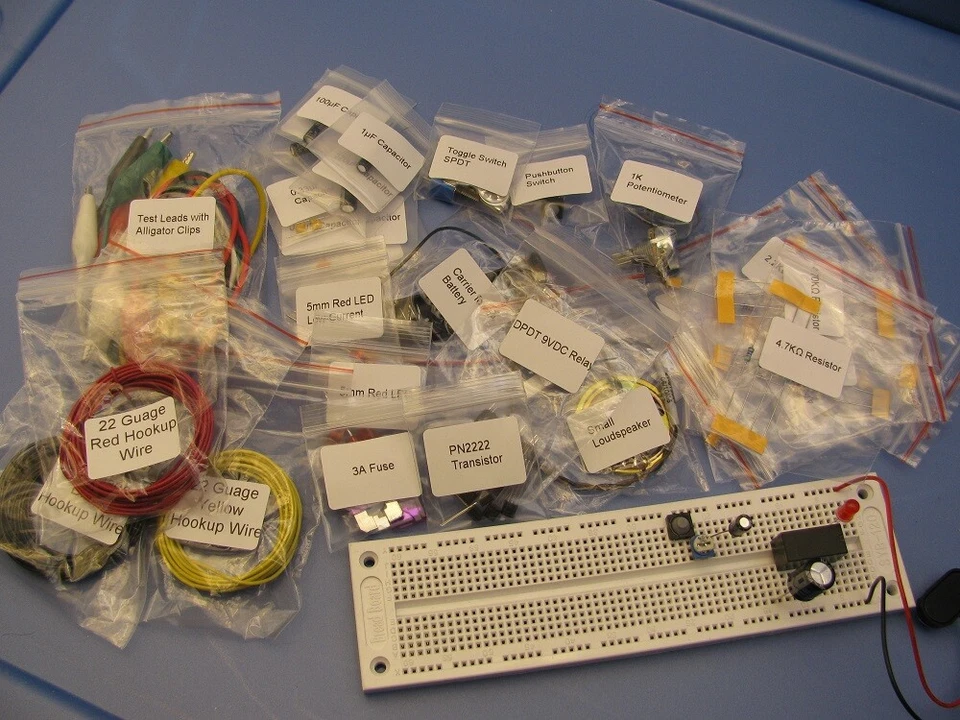 Make: Electronics 2nd Ed Ultimate Electronic Kit Component Packs 1 2, & 3 BAGGED - Image 1 of 1