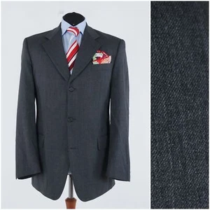 Mens BUGATTI Sport Coat 42L US Size Grey Wool Blazer Jacket - Picture 1 of 14